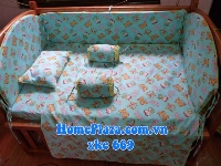 Chăn ga gối quây cũi trẻ em KOREA XKE669